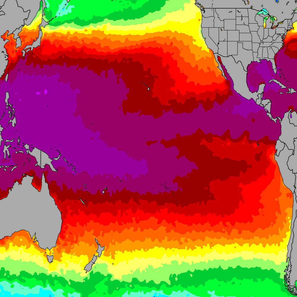 Pacific Ocean Sea Temperatures